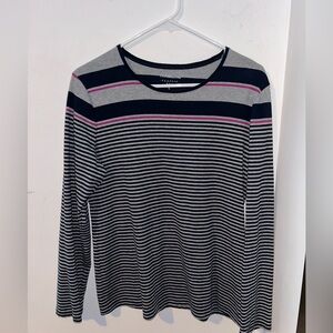 Croft and Barrow Striped Long Sleeve Tee